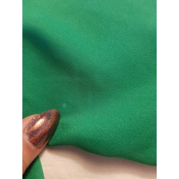 Collective Concepts Blouse Popover Pintuck Pleated Size XS Green V Neckline - Picture 12 of 13